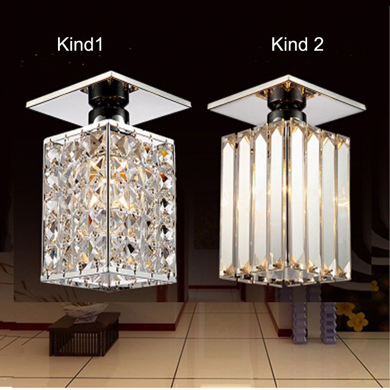 New Arrival Modern Square Led Crystal Ceiling Light Warm White Cold White Guaranteed100 Power Home Lamps Pendant Fixtures Ceiling Pendant Light