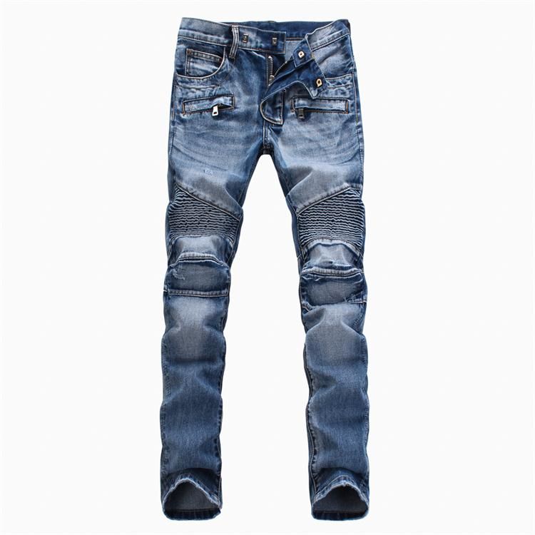 Chip Generator rulletrappe Fashion Mens Foreign Trade Light Blue Black Jeans Pants Motorcycle Biker  Men Washing To Do The Old Fold Men Trousers Casual Runway Denim From Happy  Angelet1, $19.11 | DHgate.Com