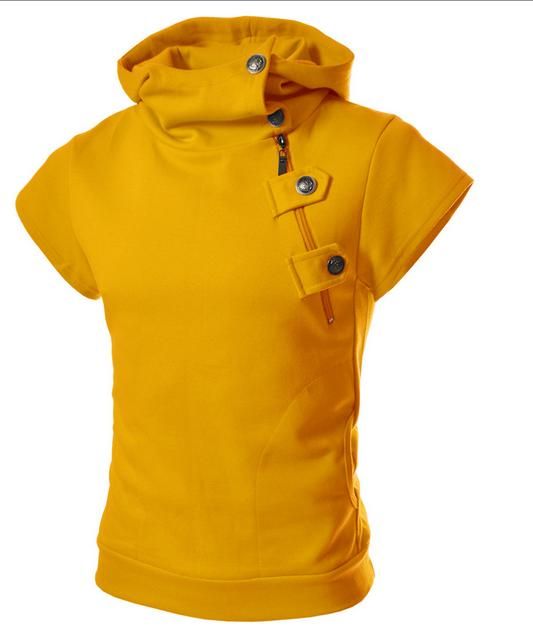 short sleeve moletom com capuz men