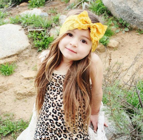 Baby Big Lace Bow Headbands New Girls Cute Hair Band Infant Lovely