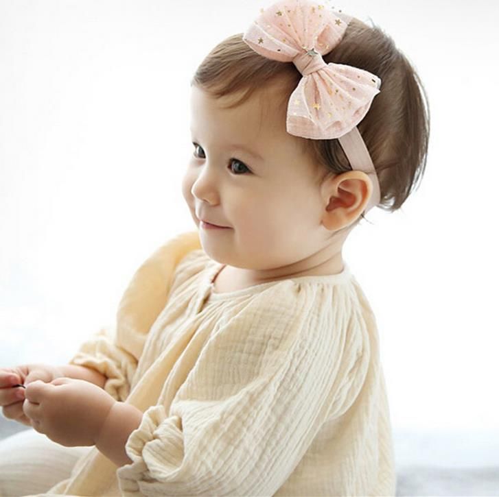 New Europe Princess Baby Hair Bands Kids Sand Beach Stars Pendant