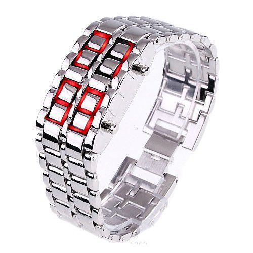 Man Silver Light Red