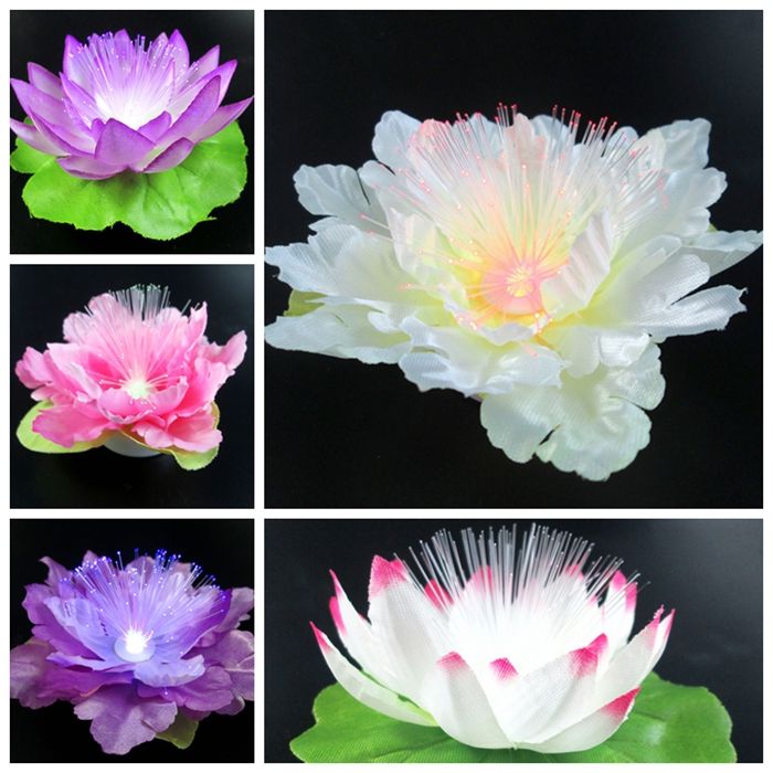 2020 Colorful Led Flash Lotus Flowers Night Light Toy For