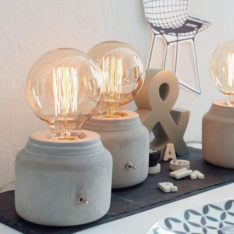grey bedside table lamps