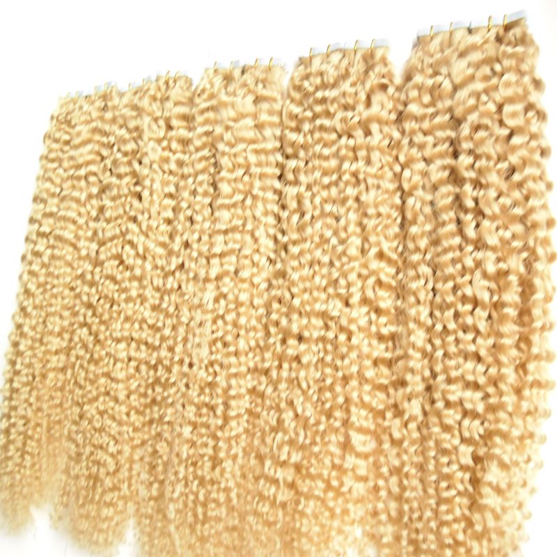 613 Bleach Blonde Brazilian Hair 500g Skin Weft Tape Hair