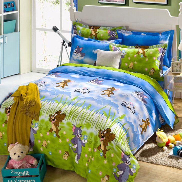 Wholesale Cotton Kids Bedding Set Cartoon Duvet Cover Set Child