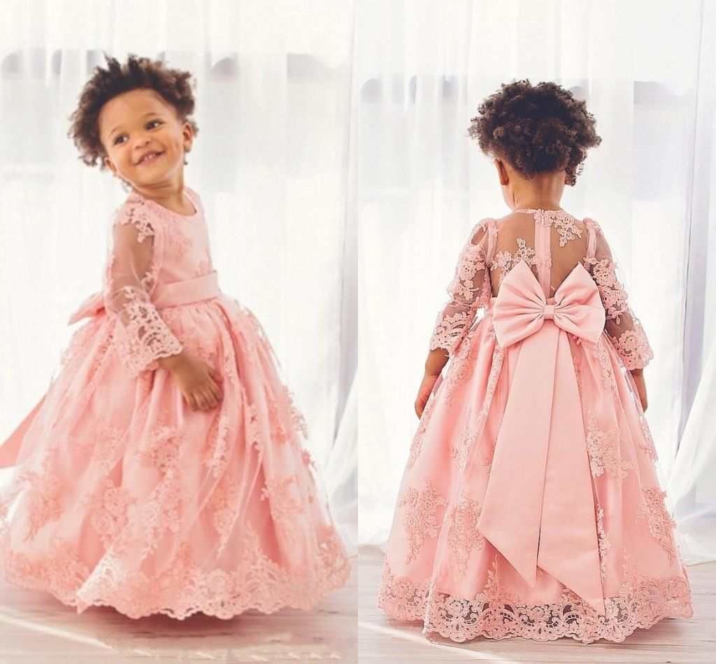 infant flower girl dresses long sleeve