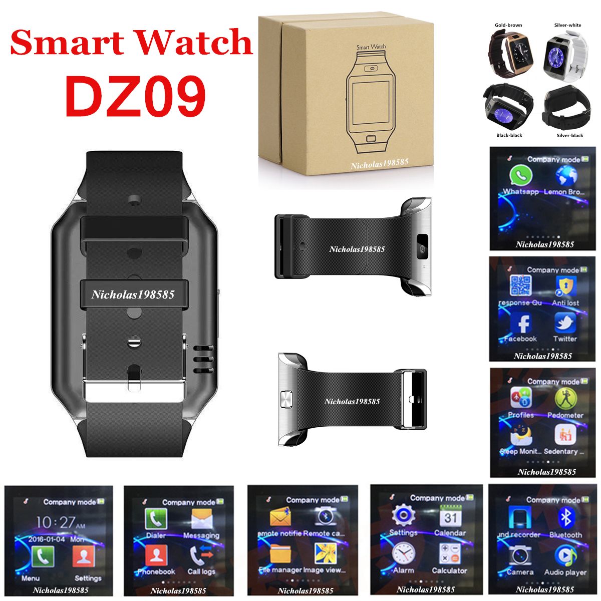 dz09 smartwatch specs