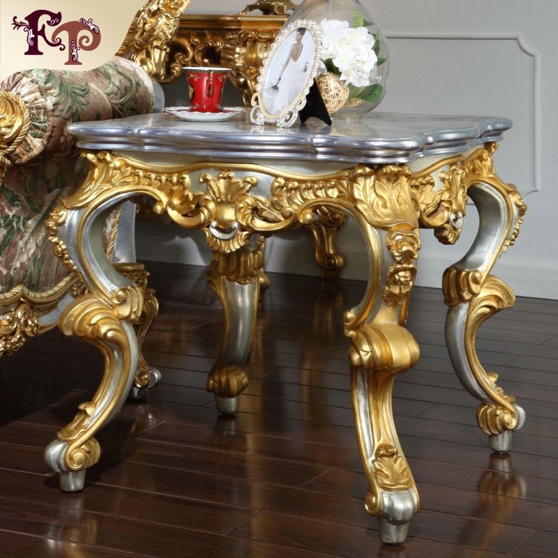 2020 Antique Baroque Living Room Furniture French Classic Coffee