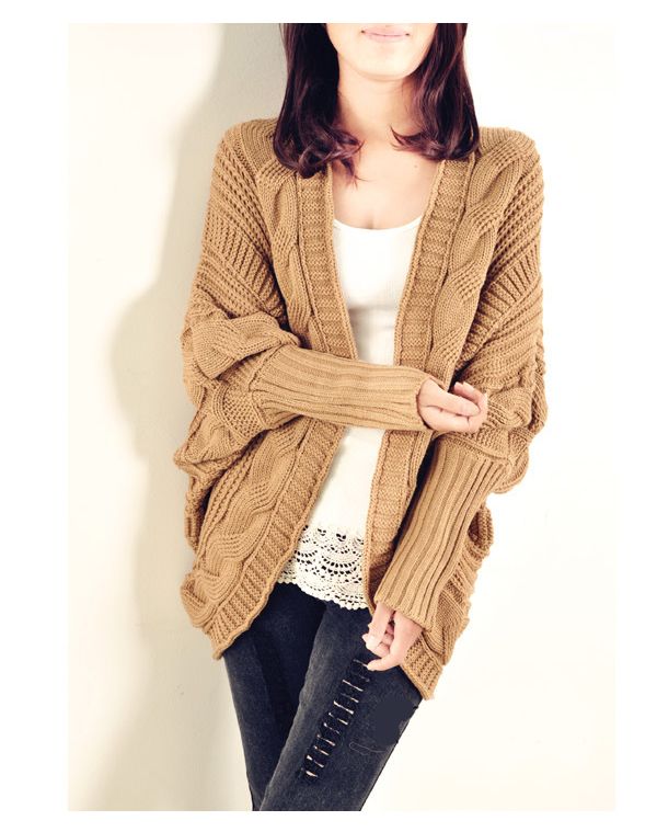 New Ladies Womens Casual Loose Neck 3 Button Winter Cardigan Poncho Plain Top UK