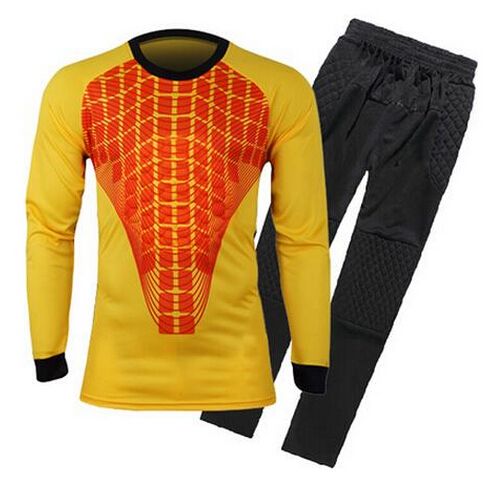 Soccer Goalkeeper Jersey Sponge Protector Suit Camisetas De Futbol Goalie Jersey 