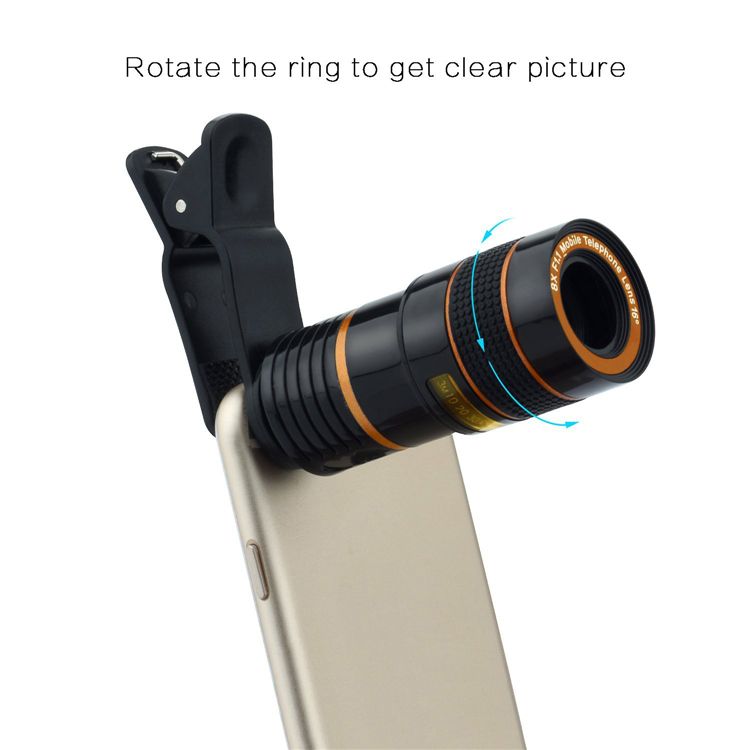 8X Zoom Telescope Lens Telephone Lens Unniversal Optical Camera