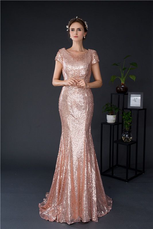 wedding guest dresses rose gold