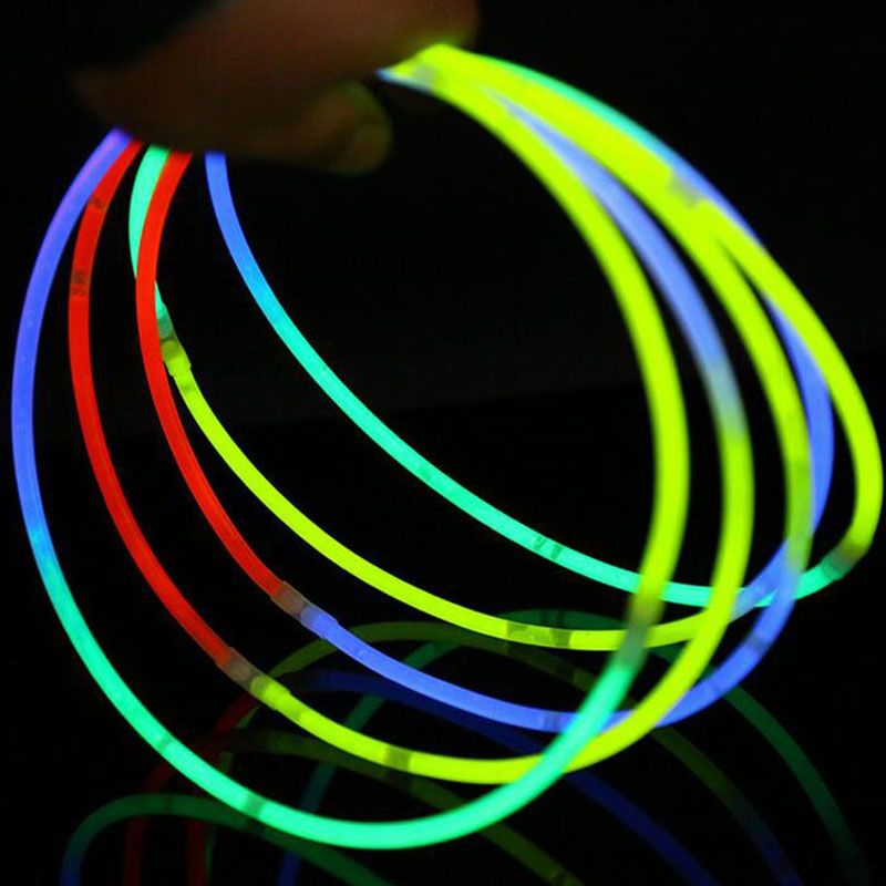 58cm Long Glow Sticks Necklaces Party Fluorescent Neon Colors Xmas