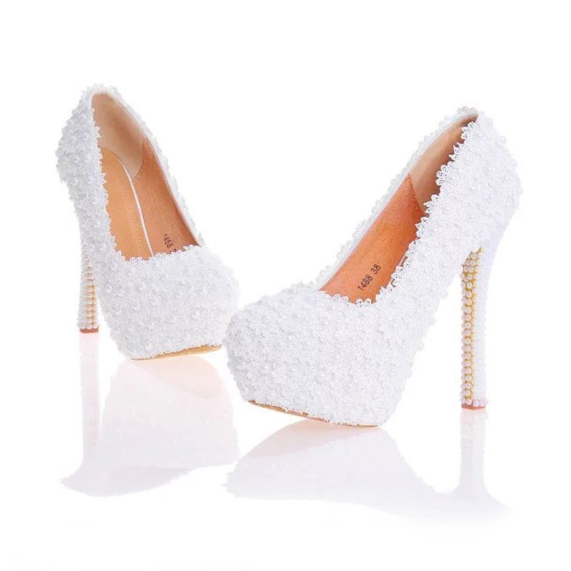girls white high heels