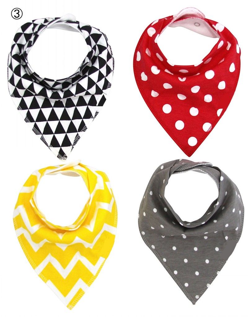 6PCS 100/% Natural Organic Cotton Baby Drool Bibs Super Water Absorption and Soft Saliva Towel for Teething and Drooling Boys /& Girls from 0-5 Years Old
