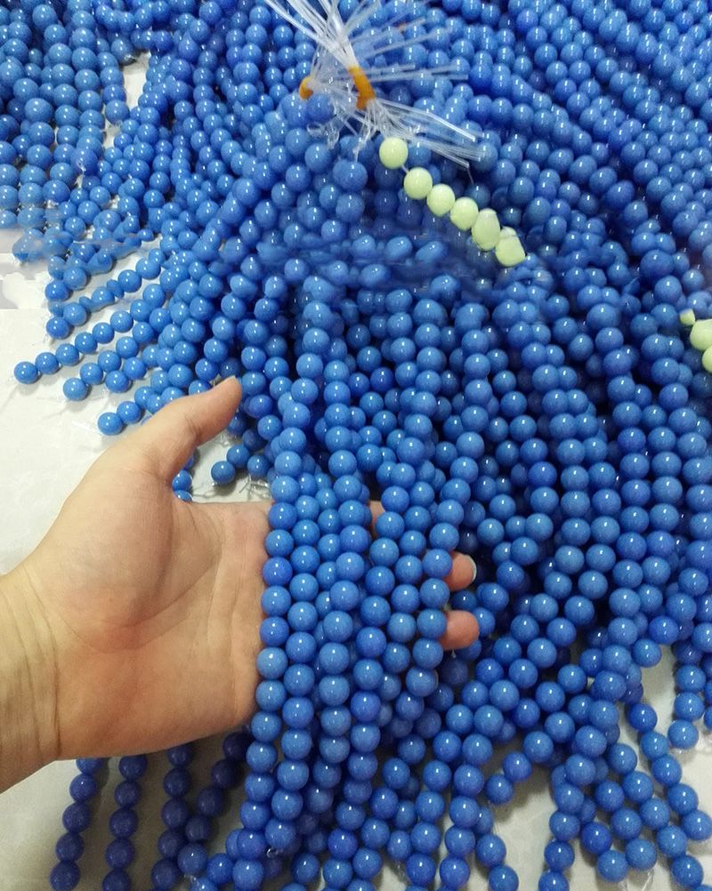 2021 Natural Luminous Beads Stone Round Loose Beads Glow In The Dark