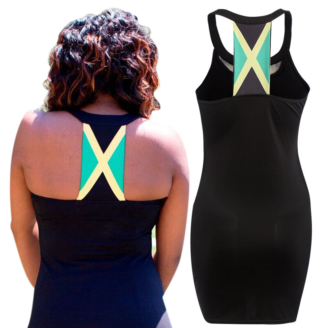 plus size jamaican maxi dress