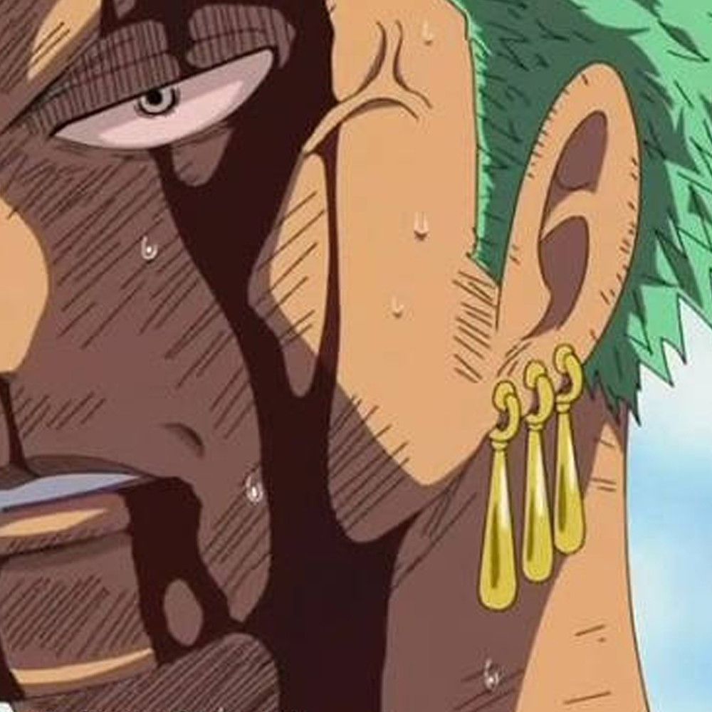 2021 Ht Hot Anime Earring For Cosplay Of Zoro One Piece Zoro Earrings Droplets Earrings Cosplay
