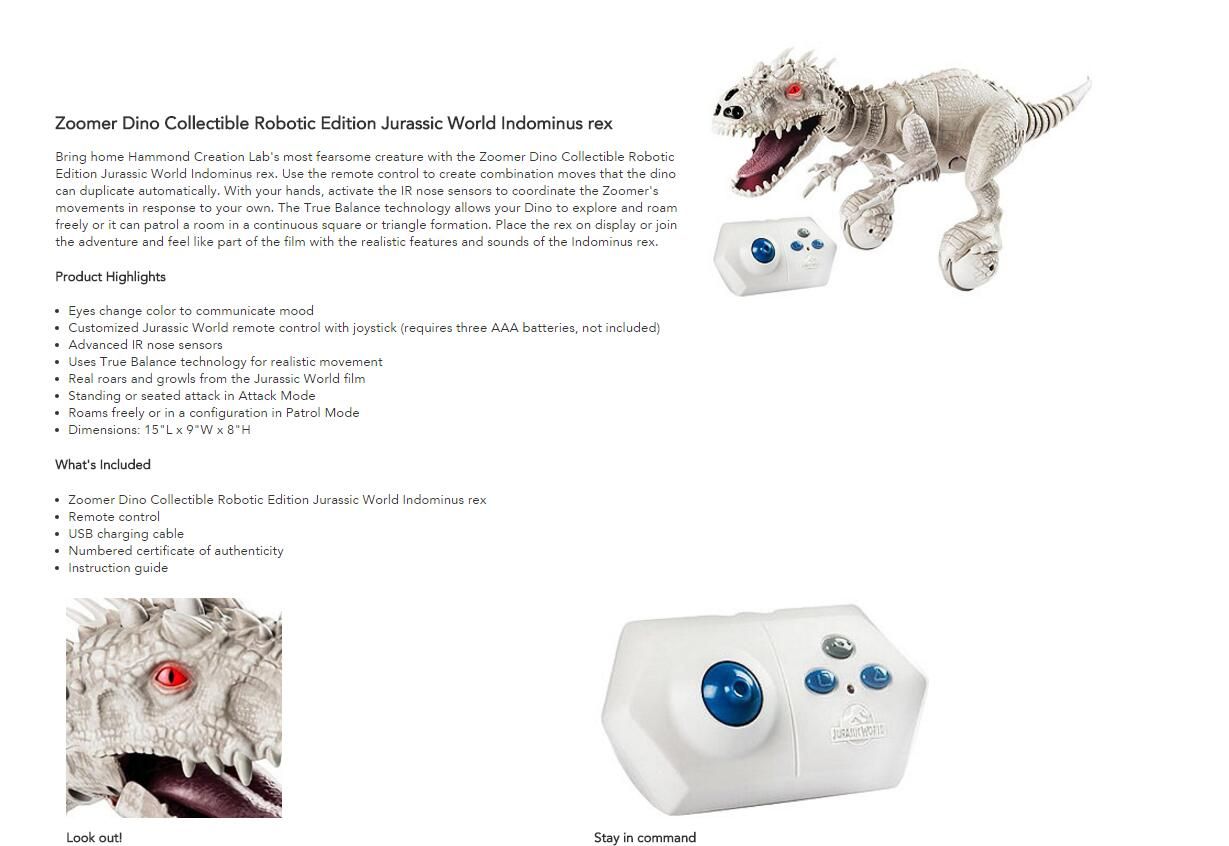 indominus rex collectible