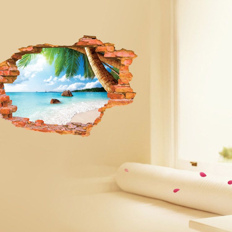 Home Décor Sea Sand Enjoy The Waves Wall Vinyl Decal Sticker Life S A Beach Decals Stickers Art - Ocean Wave Wall Decals