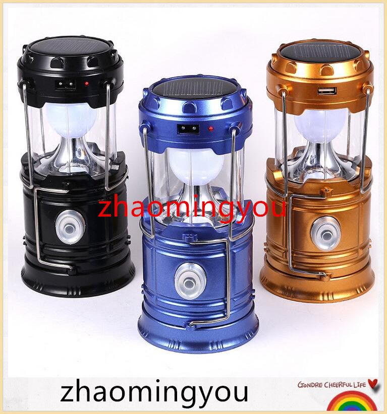 compre luz led portatil recargable solar de linterna ultra brillante para recreacion al aire libre con banco de energia usb para cargar telefonos a