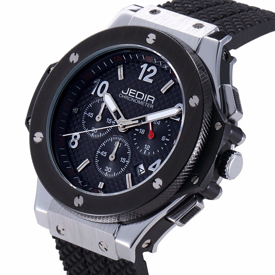 MEGIR Silver Black s2018 хронограф