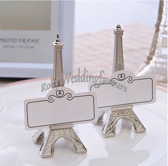 YOURPAI Eiffel Tower Card Holder Clip,Vintage Eiffel Tower Paris Metal Memo Paper Clip For Message Decoration Photo