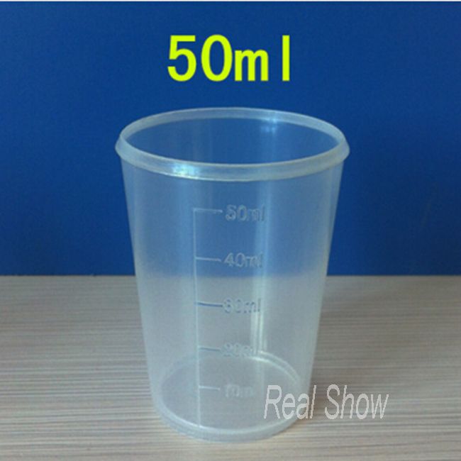 50cc Measuring Cups,50ml Clear Plastic Cup With Scale Small Cup ...