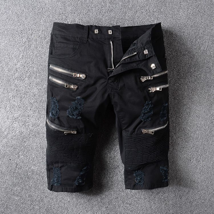 destroyed jean shorts mens