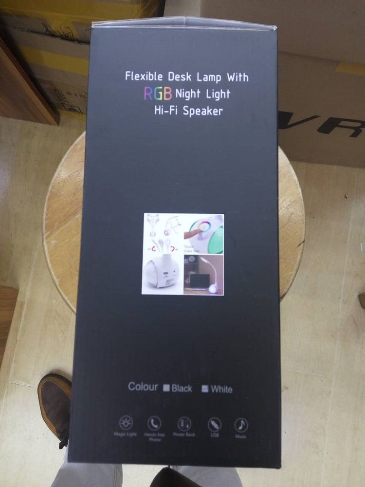 techzo flexible desk lamp with rgb night light