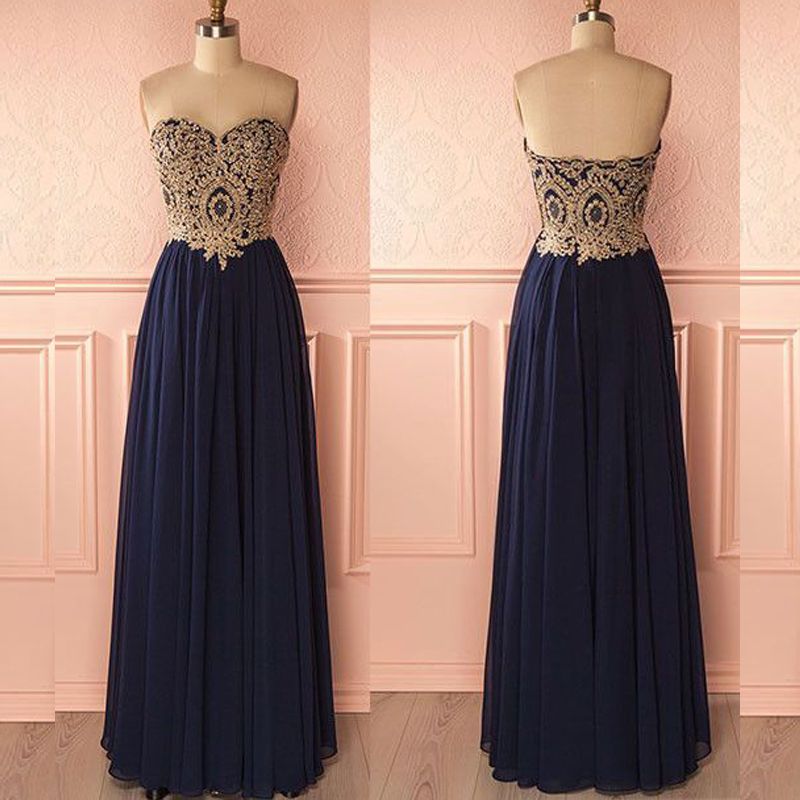 navy blue and silver wedding dress