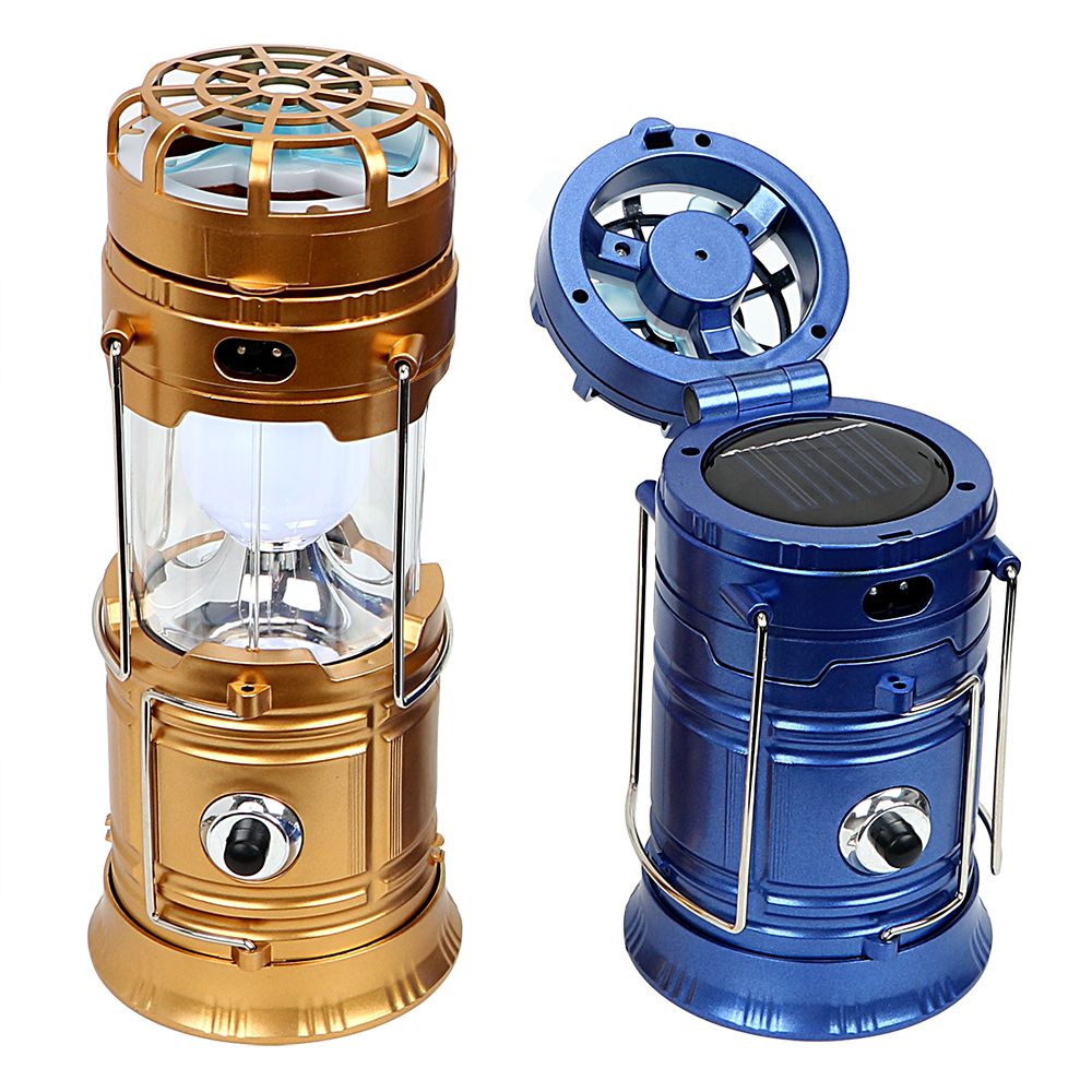 2018 Edison2011 3 In 1 Function Rechargeable Solar Lamp With Fan