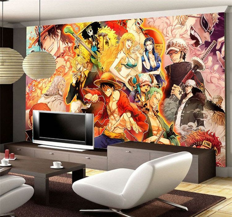Details about   3D One Piece 850RAI Anime Combine Wall Sticker Wall Murals Wallpaper Amy 