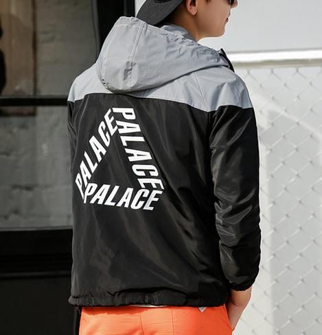 正式的 PALACE Justin SKATEBOARDS Black REFLECTOR JACKET Waterproof ...