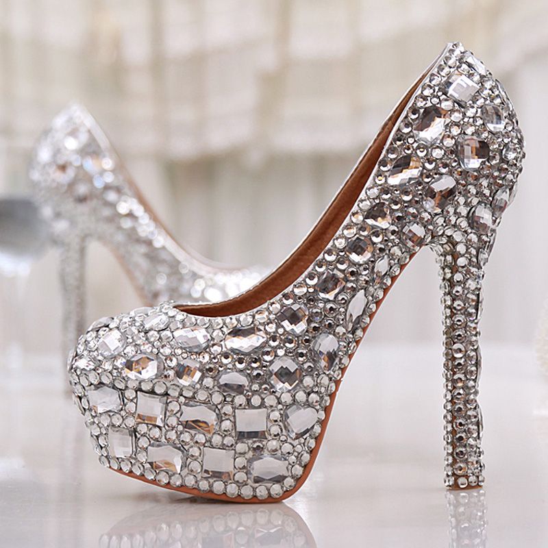 Femme basse chaton talon strass mariée cour chaussures femme peep toe mariage fête