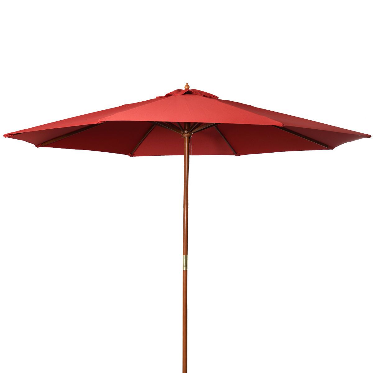 2020 9ft Wooden Patio Umbrella Sun Shade Wood Pole Outdoor Beach Cafe Garden Red From Jiaozongxiao668 64 71 Dhgate Com