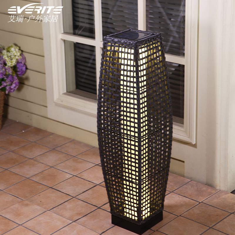 2019 Rattan Outdoor Photo Lamp Solar Lights Tent Floor Lamps Balcony From Liyugui12345 Dhgate Com
