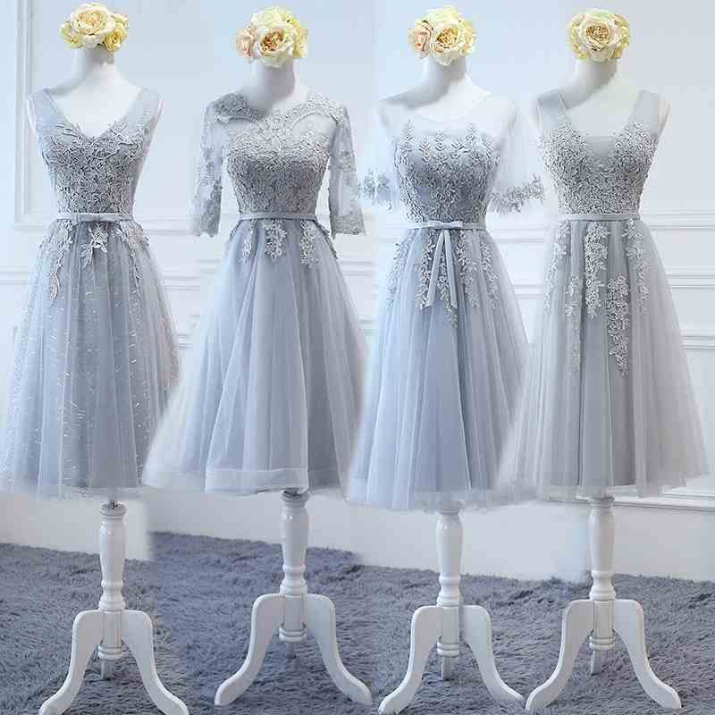 vintage tea length bridesmaid dresses