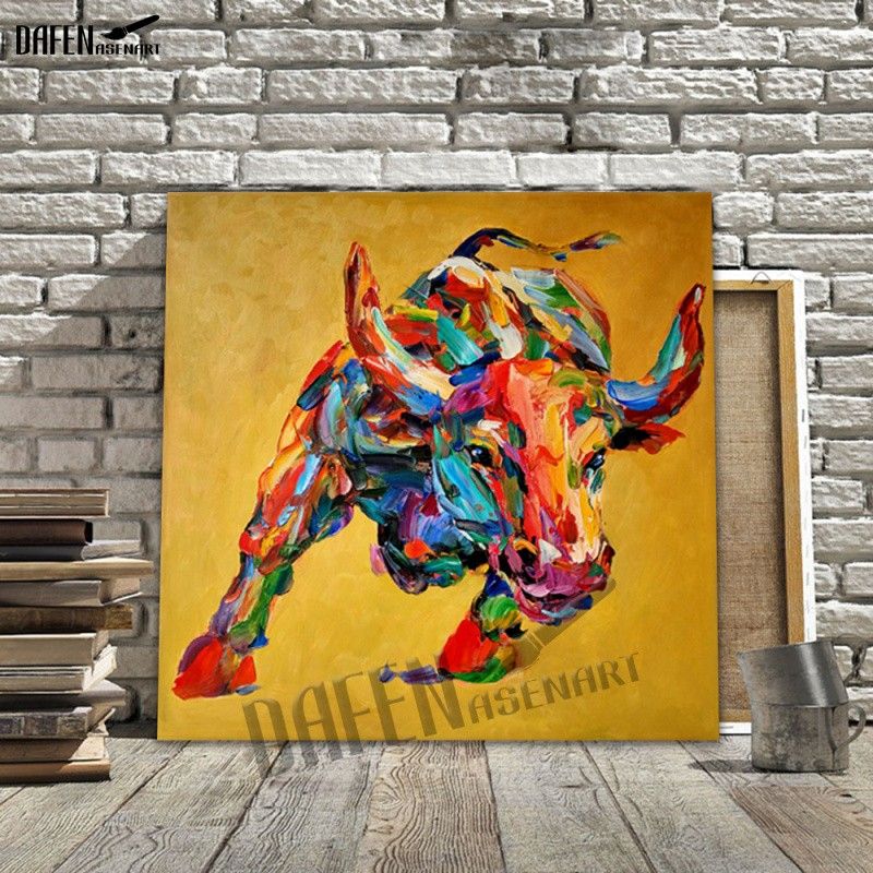 Acquista 100 Dipinto A Mano Pittura A Olio Su Tela Di Toro Mucca Pittura Su Tela Opera Darte Home Decoe Wall Art Immagine Soggiorno Murale Art A 17 3 Dal Petbaby Dhgate Com