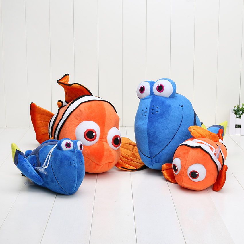 21cm - 40cm Finding Nemo plush toys Nemo and Dory fish Stuffed Animal Soft  Plush Toy Doll for baby gift