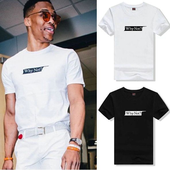 russell westbrook white shirt