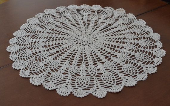 Acheter Nouvelle Arrivee Exclusif Vintage Style Chic Modele Ananas Nappe Ronde En Usage Large Pour La Decoration Interieure 21 Pouces Rond Af008 De 8 25 Du Crochetlxj Dhgate Com