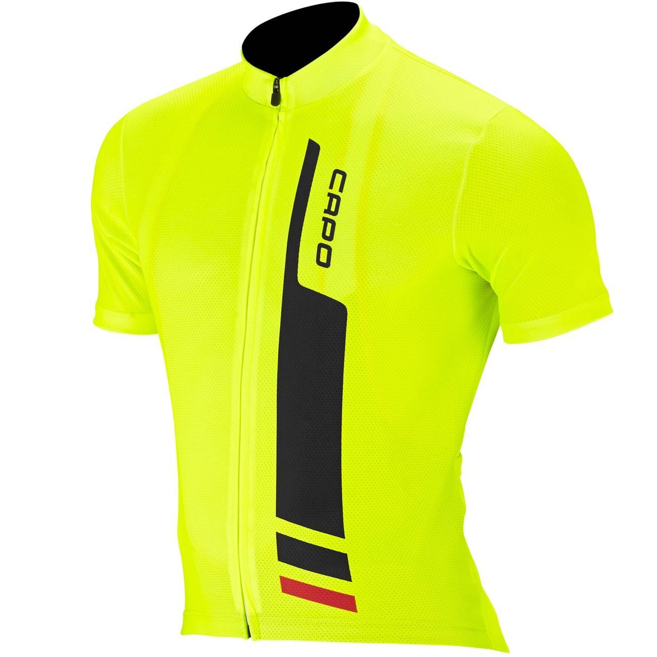 yellow cycling top