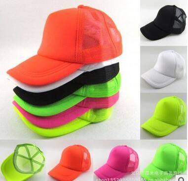 neon baseball cap
