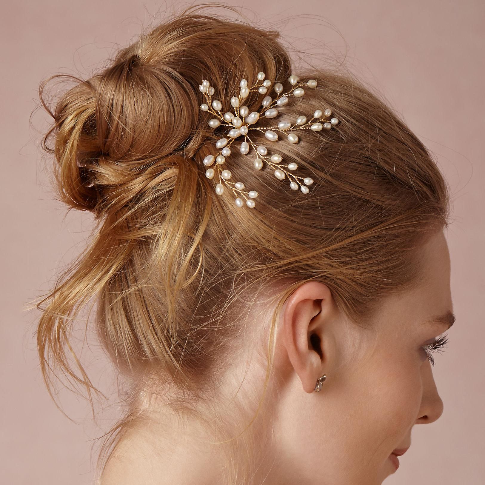 Cheap Pearl Bridal Hair Pin Real Photo No Fading Color Hair