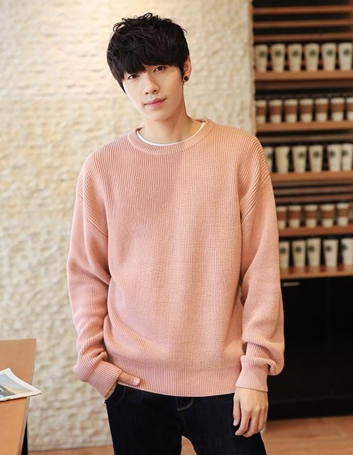 korean sweater outfit male