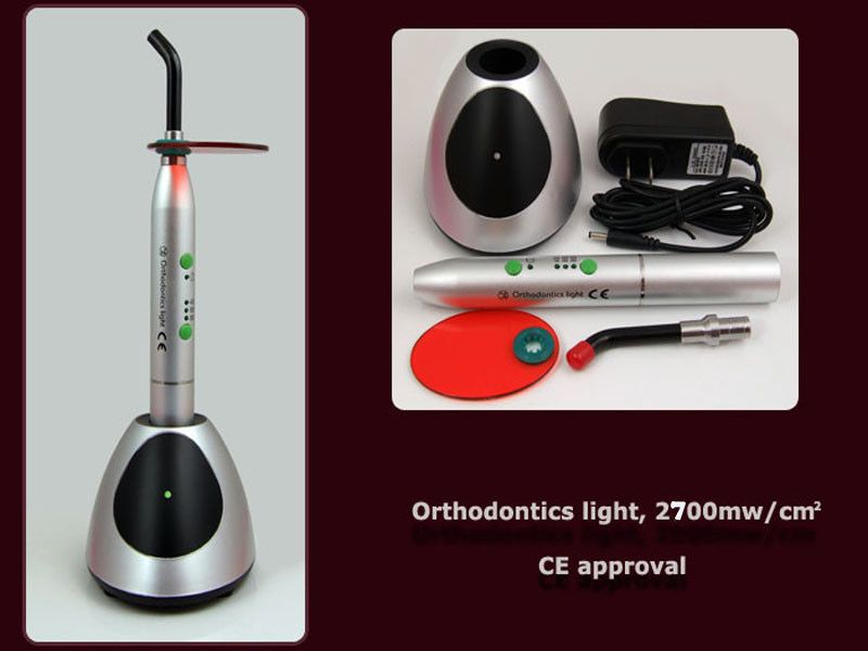 Dental LED Orthodontics Curing 2700mw/Cm2 High Power Rechargeable Battery Dental Wireless