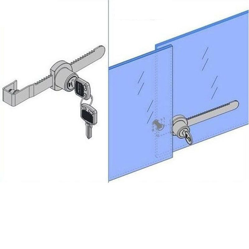 2019 Durable Practical Cabinet Sliding Glass Door Lock Keys For