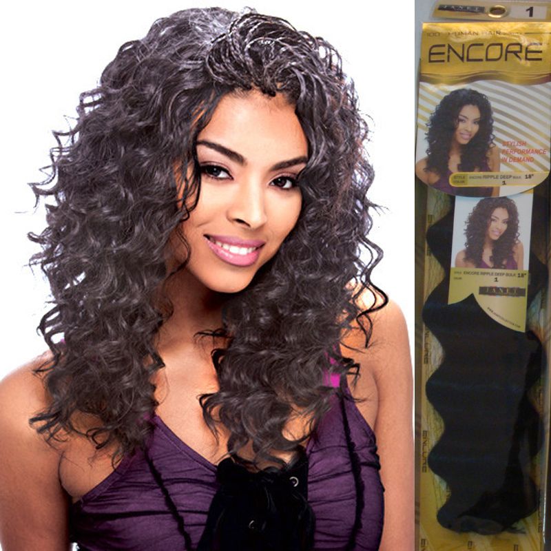 Janet Collection Encore Promix 20ripple Deep Bulk Hair Human Hair